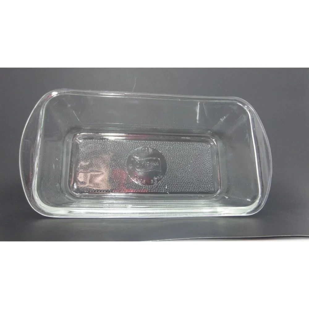 Glasbake 1 Qt. Clear USA J522 Vintage Glass Loaf Baking Dish